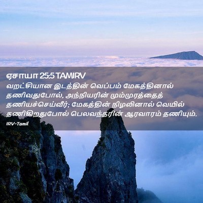 Picture 02 - ஏசாயா 25:5 TAMIRV - வறட்சியான - Bible Verse Picture