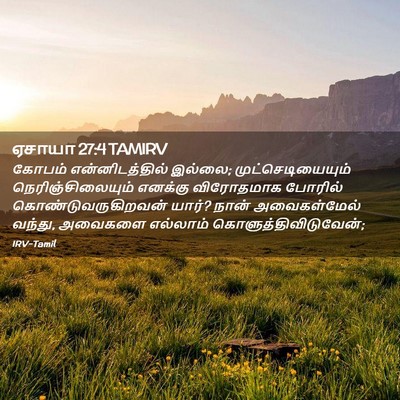 Picture 02 - ஏசாயா 27:4 TAMIRV - கோபம் - Bible Verse Picture
