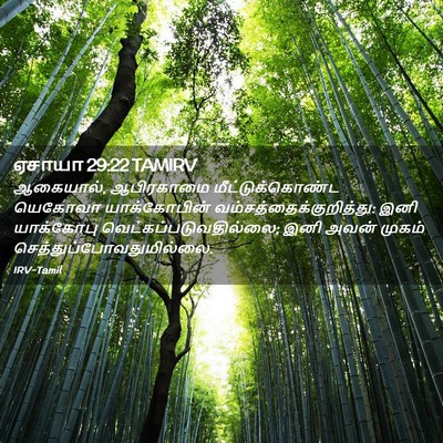Picture 02 - ஏசாயா 29:22 TAMIRV - ஆகையால், ஆபிரகாமை - Bible Verse Picture