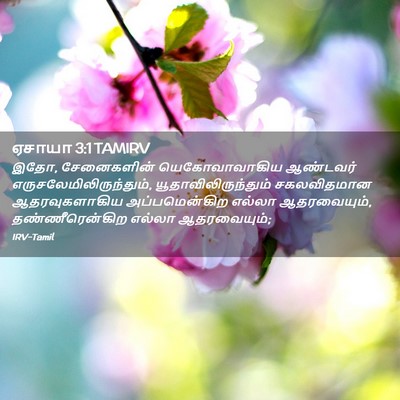 Picture 02 - ஏசாயா 3:1 TAMIRV - இதோ, சேனைகளின் - Bible Verse Picture