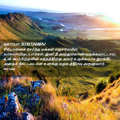 Picture 02 - ஏசாயா 30:19 TAMIRV - சீயோனைச் சேர்ந்த - Bible Verse Picture
