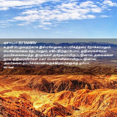 Picture 02 - ஏசாயா 31:1 TAMIRV - உதவி பெறுவதற்காக - Bible Verse Picture