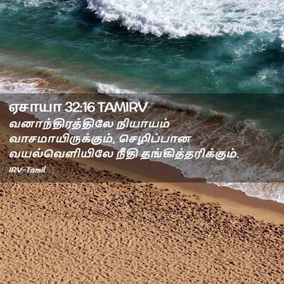 Picture 02 - ஏசாயா 32:16 TAMIRV - வனாந்திரத்திலே - Bible Verse Picture