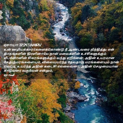 Picture 02 - ஏசாயா 37:24 TAMIRV - உன் - Bible Verse Picture