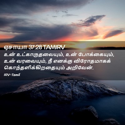 Picture 02 - ஏசாயா 37:28 TAMIRV - உன் - Bible Verse Picture