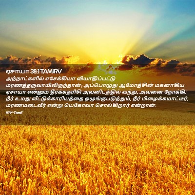 Picture 02 - ஏசாயா 38:1 TAMIRV - அந்நாட்களில் - Bible Verse Picture