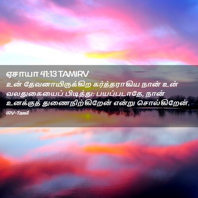 Picture 02 - ஏசாயா 41:13 TAMIRV - உன் - Bible Verse Picture