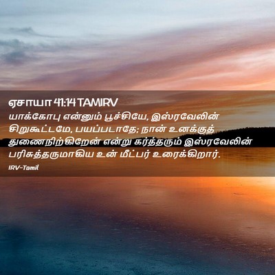 Picture 02 - ஏசாயா 41:14 TAMIRV - யாக்கோபு என்னும் - Bible Verse Picture
