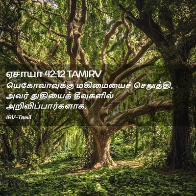 Picture 02 - ஏசாயா 42:12 TAMIRV - யெகோவாவுக்கு - Bible Verse Picture