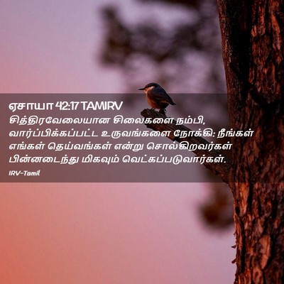 Picture 02 - ஏசாயா 42:17 TAMIRV - சித்திரவேலையான - Bible Verse Picture