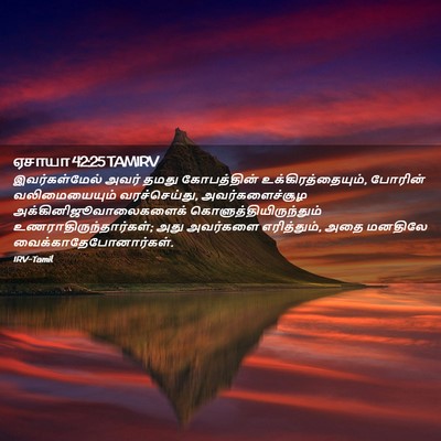 Picture 02 - ஏசாயா 42:25 TAMIRV - இவர்கள்மேல் அவர் - Bible Verse Picture