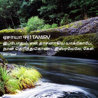 Picture 02 - ஏசாயா 44:1 TAMIRV - இப்போதும், என் - Bible Verse Picture