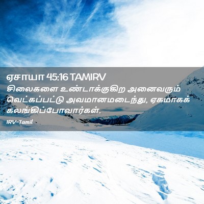 Picture 02 - ஏசாயா 45:16 TAMIRV - சிலைகளை - Bible Verse Picture