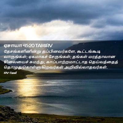 Picture 02 - ஏசாயா 45:20 TAMIRV - தேசங்களினின்று - Bible Verse Picture