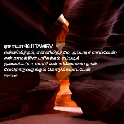 Picture 02 - ஏசாயா 48:11 TAMIRV - என்னிமித்தம், - Bible Verse Picture