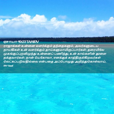 Picture 02 - ஏசாயா 49:23 TAMIRV - ராஜாக்கள் உன்னை - Bible Verse Picture