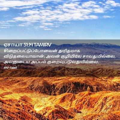 Picture 02 - ஏசாயா 51:14 TAMIRV -  - Bible Verse Picture
