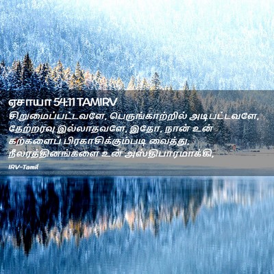 Picture 02 - ஏசாயா 54:11 TAMIRV - சிறுமைப்பட்டவளே, - Bible Verse Picture