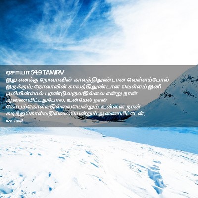 Picture 02 - ஏசாயா 54:9 TAMIRV - இது எனக்கு - Bible Verse Picture