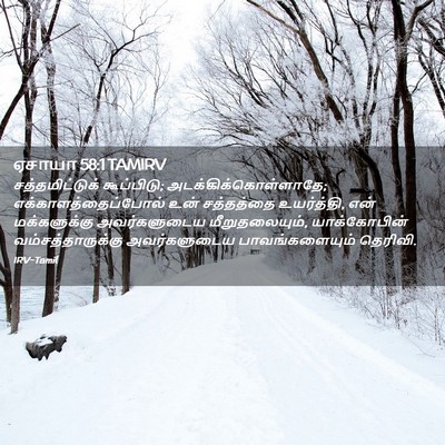 Picture 02 - ஏசாயா 58:1 TAMIRV - சத்தமிட்டுக் - Bible Verse Picture