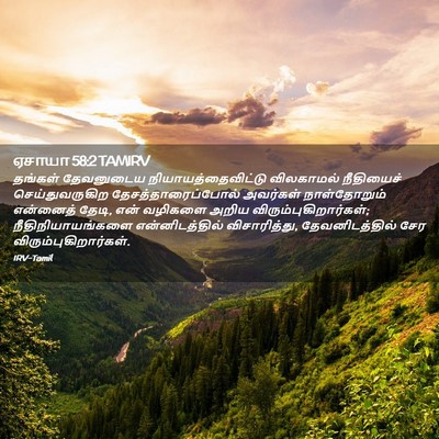 Picture 02 - ஏசாயா 58:2 TAMIRV - தங்கள் தேவனுடைய - Bible Verse Picture