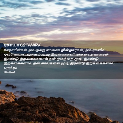 Picture 02 - ஏசாயா 6:2 TAMIRV - சேராபீன்கள் - Bible Verse Picture