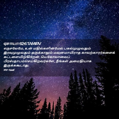 Picture 02 - ஏசாயா 62:6 TAMIRV - எருசலேமே, உன் - Bible Verse Picture