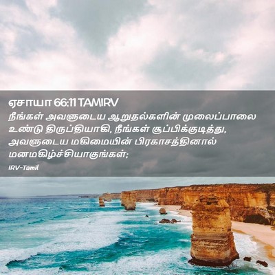 Picture 02 - ஏசாயா 66:11 TAMIRV - நீங்கள் அவளுடைய - Bible Verse Picture