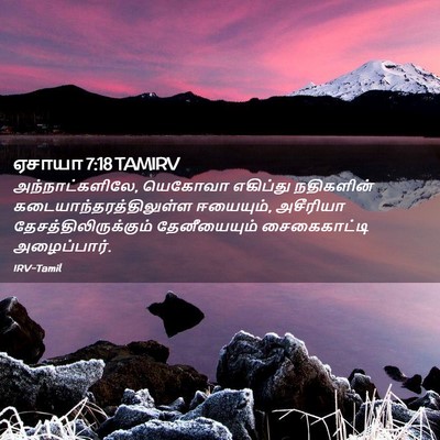 Picture 02 - ஏசாயா 7:18 TAMIRV - அந்நாட்களிலே, - Bible Verse Picture