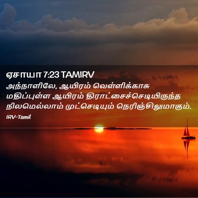 Picture 02 - ஏசாயா 7:23 TAMIRV - அந்நாளிலே, ஆயிரம் - Bible Verse Picture