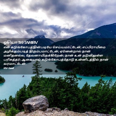 Picture 02 - ஓசியா 11:9 TAMIRV - என் - Bible Verse Picture