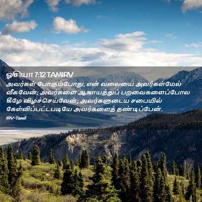 Picture 02 - ஓசியா 7:12 TAMIRV - அவர்கள் - Bible Verse Picture