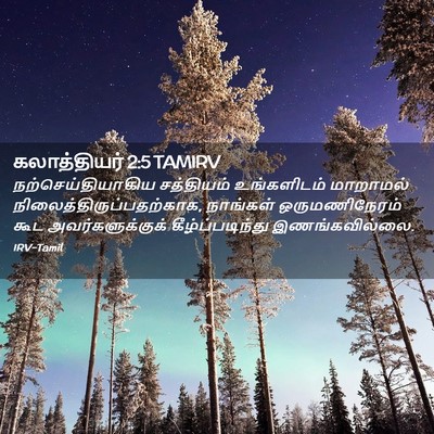 Picture 02 - கலாத்தியர் 2:5 TAMIRV - நற்செய்தியாகிய - Bible Verse Picture