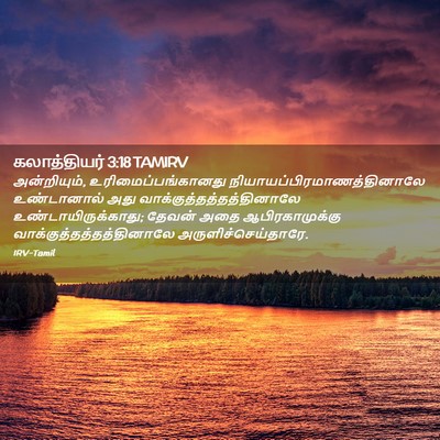 Picture 02 - கலாத்தியர் 3:18 TAMIRV - அன்றியும், - Bible Verse Picture