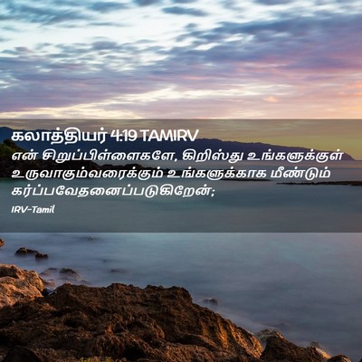 Picture 02 - கலாத்தியர் 4:19 TAMIRV - என் - Bible Verse Picture