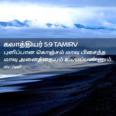 Picture 02 - கலாத்தியர் 5:9 TAMIRV - புளிப்பான கொஞ்சம் - Bible Verse Picture
