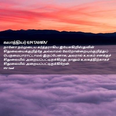 Picture 02 - கலாத்தியர் 6:14 TAMIRV - நானோ நம்முடைய - Bible Verse Picture