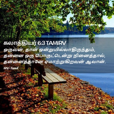 Picture 02 - கலாத்தியர் 6:3 TAMIRV - ஒருவன், தான் - Bible Verse Picture