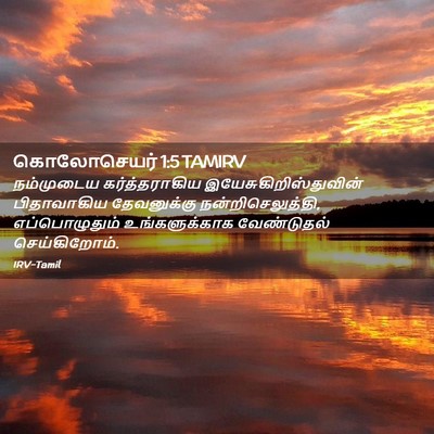 Picture 02 - கொலோசெயர் 1:5 TAMIRV - நம்முடைய - Bible Verse Picture