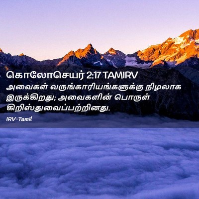 Picture 02 - கொலோசெயர் 2:17 TAMIRV - அவைகள் - Bible Verse Picture