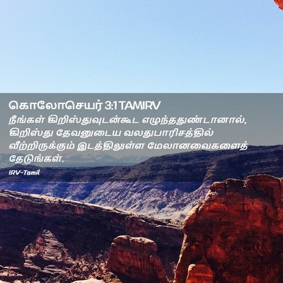 Picture 02 - கொலோசெயர் 3:1 TAMIRV - நீங்கள் - Bible Verse Picture