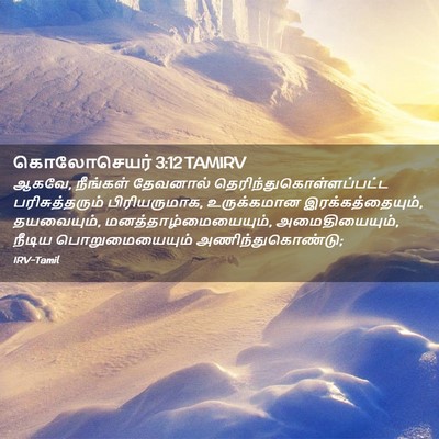 Picture 02 - கொலோசெயர் 3:12 TAMIRV - ஆகவே, நீங்கள் - Bible Verse Picture