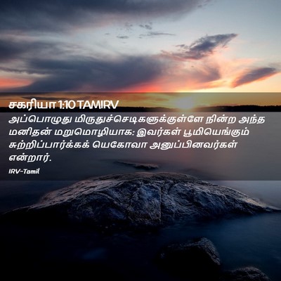 Picture 02 - சகரியா 1:10 TAMIRV - அப்பொழுது - Bible Verse Picture