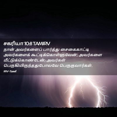 Picture 02 - சகரியா 10:8 TAMIRV - நான் அவர்களைப் - Bible Verse Picture