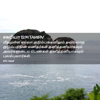 Picture 02 - சகரியா 12:14 TAMIRV - மீதமுள்ள எல்லா - Bible Verse Picture