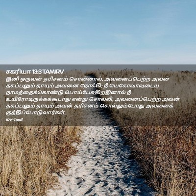 Picture 02 - சகரியா 13:3 TAMIRV - இனி ஒருவன் - Bible Verse Picture