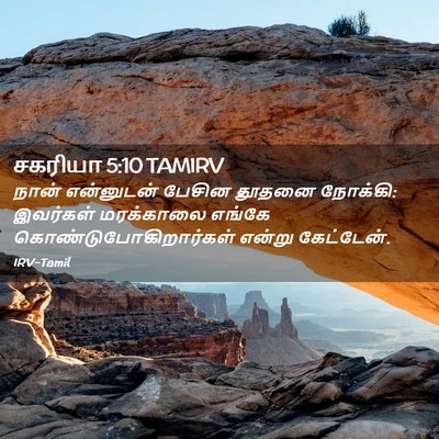 Picture 02 - சகரியா 5:10 TAMIRV - நான் என்னுடன் - Bible Verse Picture