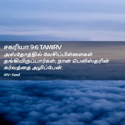 Picture 02 - சகரியா 9:6 TAMIRV - அஸ்தோத்தில் - Bible Verse Picture