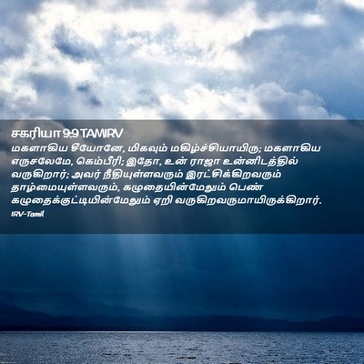 Picture 02 - சகரியா 9:9 TAMIRV - மகளாகிய சீயோனே, - Bible Verse Picture
