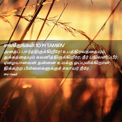 Picture 02 - சங்கீதங்கள் 10:14 TAMIRV - அதைப் - Bible Verse Picture